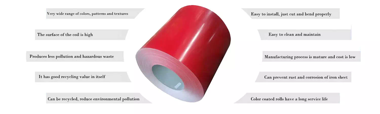 double coated color coated metal coil