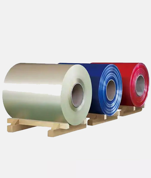 Red and blue RAL series color coated steel