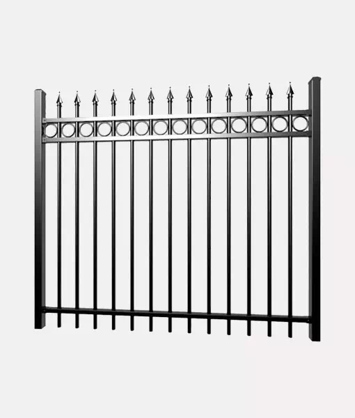 New wrought iron fence panel Aluminum picket decorative fence